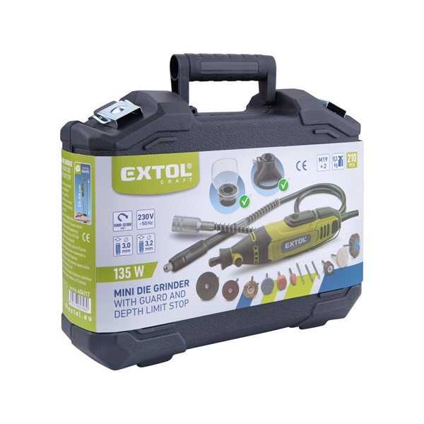 mini köszörű és fúrógép klt., 135W