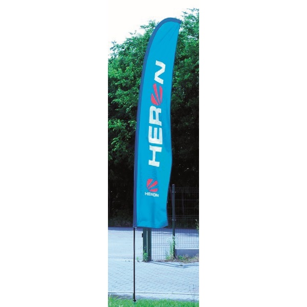 Heron kültéri STRANDZÁSZLÓ 3,9m-es rúdhoz  - csak a zászlós része talp és árbóc nélkül!