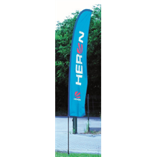 Heron kültéri STRANDZÁSZLÓ 3,9m-es rúdhoz  - csak a zászlós része talp és árbóc nélkül!