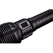 LED lámpa, 60 W COB LED; 8000 Lm, ALU ház, zoom, USB újratölthető Li-ion akkus, 5000 mAh, Power Bank funkció