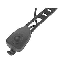 LED lámpa, kerékpár, első, fehér 5 W LED; 350 Lm, ABS ház, USB újratölthető beépített Li-ion akku, 1,2 Ah, duda