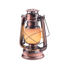 LED viharlámpa ("petróleum" lámpa), dekorációs, fehér+láng hatású sárga fényű, elem nélkül