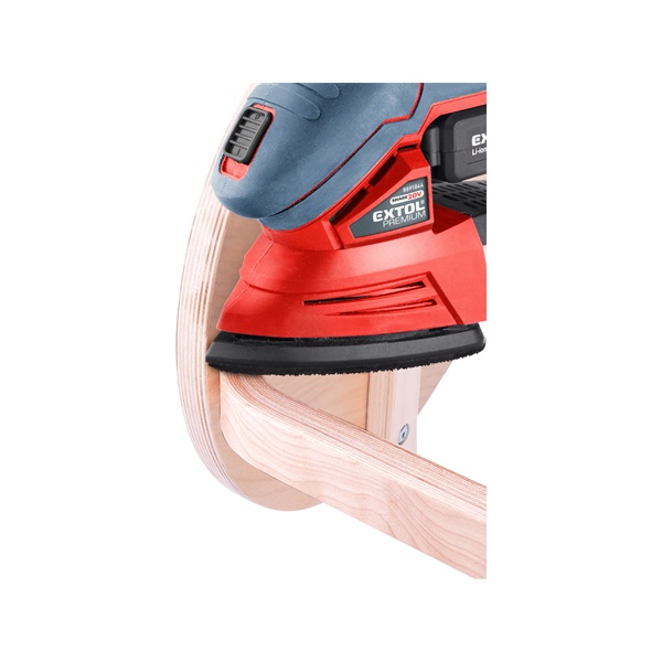 akkus delta csiszoló, Share20V, 20V, Li-ion, 1db akku, 1db töltő, 2000 mAh, 123×95 mm, ford.: 11.000 f/perc