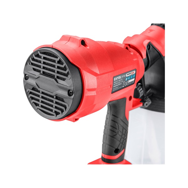 akkus festékszóró gép, Share20V, 20V, Li-ion, 1db akku, 1db töltő, 2000 mAh, 700 ml/perc