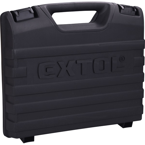 akkus fúrócsavarozó, Extol Craft, 20V, kefementes motor, kofferban; 2db 2000 mAh Li-ion akku + 1 db töltő