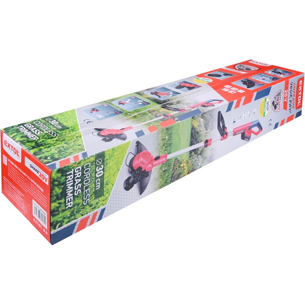 akkus fűszegélynyíró gép Share20V, 1db 2000 mAh Li-ion akku, 1db töltő