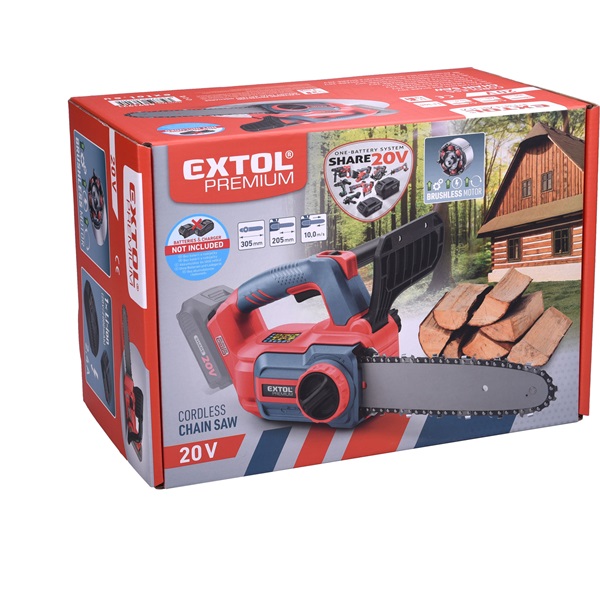 akkus láncfűrészgép, Share20V, 20V, Li-ion, 305 mm, AKKU és TÖLTŐ NÉLKÜL!, akku és töltő külön rendelhető