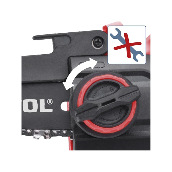 akkus láncfűrészgép egykezes, Share20V, 20V, Li-ion, 155 mm, AKKU és TÖLTŐ NÉLKÜL!, akku és töltő külön rendelhető