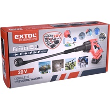 akkus magasnyomású mosó, Share20V, 20V, Li-ion, AKKU és Töltő NÉLKÜL,  névl. nyomás: 22 Bar, max.120 liter/óra