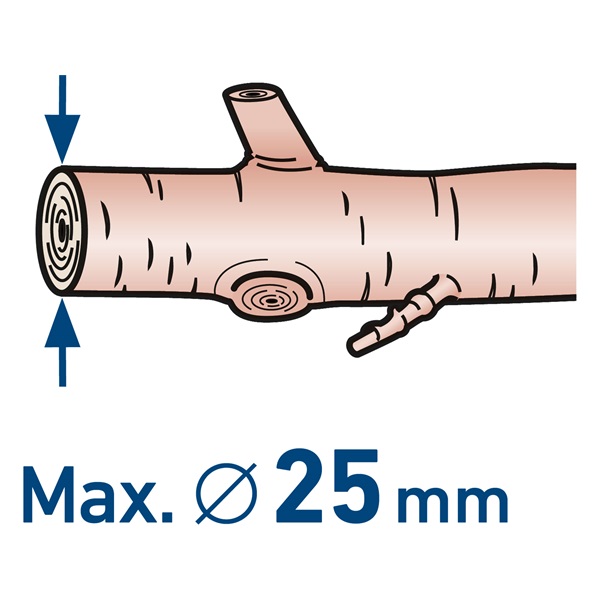 akkus metszőolló, Extol Craft, 20V, kefementes motor, 1db 2000 mAh Li-ion akku + 1 db töltő