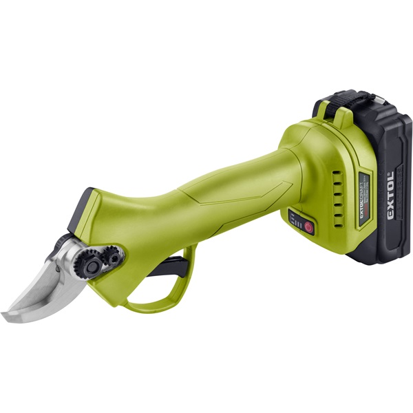 akkus metszőolló, Extol Craft, 20V, kefementes motor, 1db 2000 mAh Li-ion akku + 1 db töltő