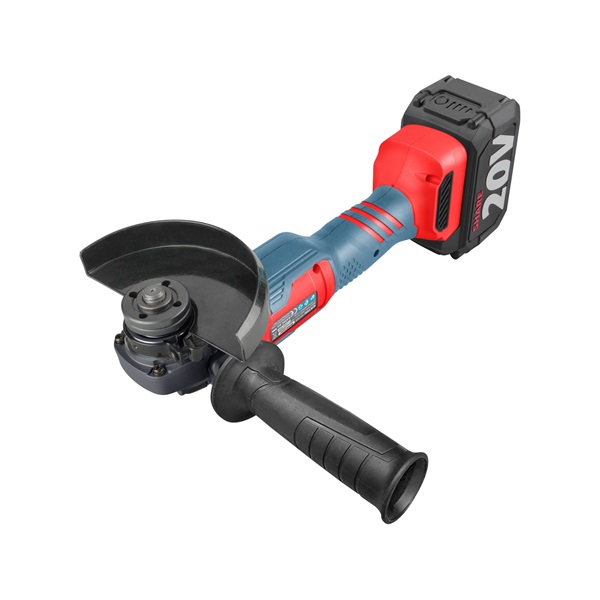 akkus sarokcsiszológép, Share20V, 125mm, szénkefe nélküli, 20V, Li-ion, 1db akku, 1db töltő, 4000 mAh, 115mm