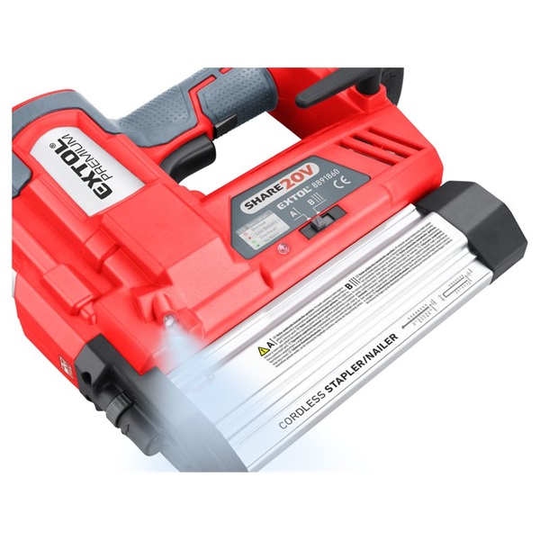akkus szögbelövő (kapocs belövő) gép, Share20V, 20V, Li-ion, 100 lövés/perc, AKKU és TÖLTŐ NÉLKÜL