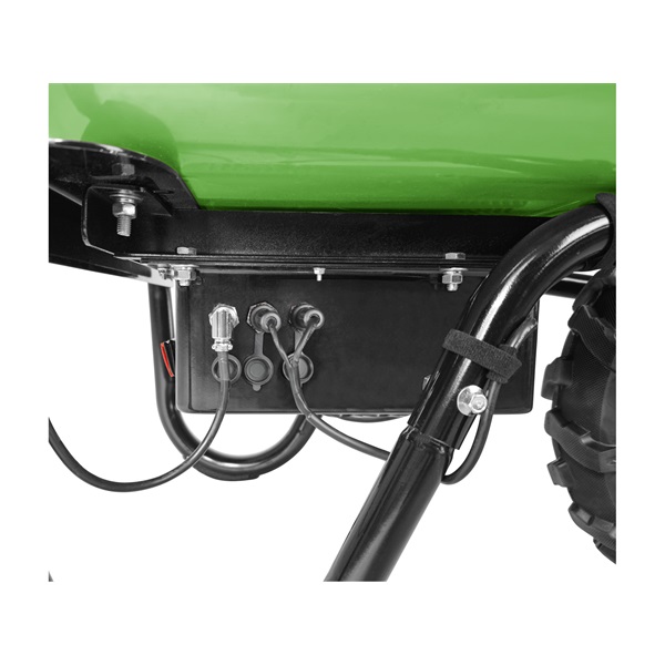 akkus talicska, 24V, szénkefementes, ólom akku 12 Ah, töltő, 150 kg, direktmeghajtású