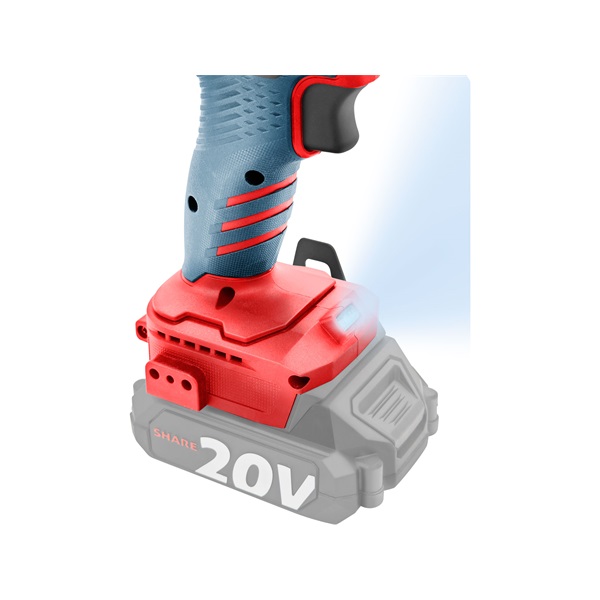 akkus ütvefúró- és csavarozó, Share20V, 20V, Li-ion, 50Nm, AKKU és TÖLTŐ NÉLKÜL!, akku és töltő külön rendelhető