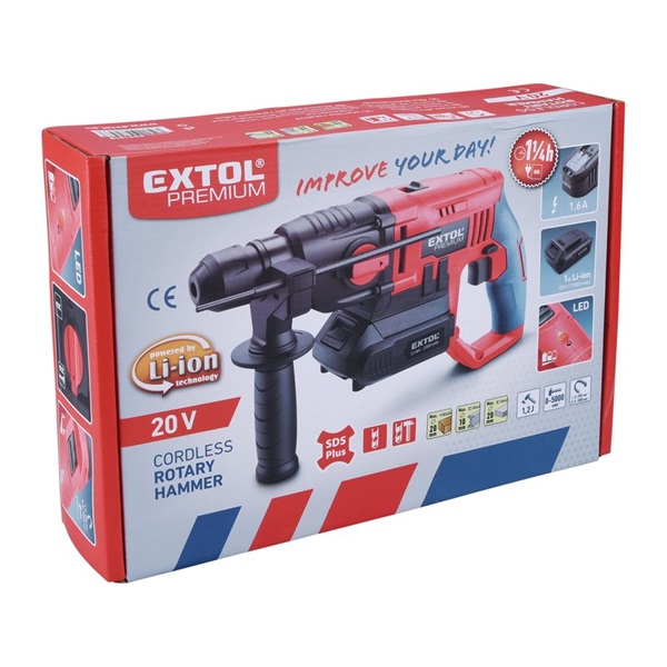 akkus ütvefúró SDS Plus, Share20V, 20V, Li-ion, 1,2J, AKKU és TÖLTŐ NÉLKÜL!, akku és töltő külön rendelhető