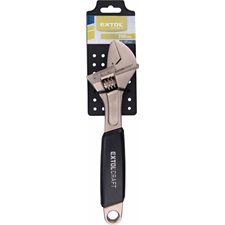 állítható villáskulcs 250×30mm, 10", mm-es beosztás, gumírozott nyél