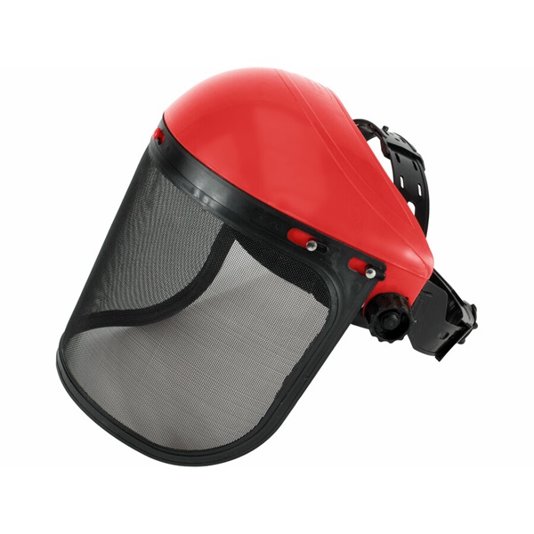 arcvédő pajzs, acél és PP dróthálos, PP fejpánttal, állítható, CE