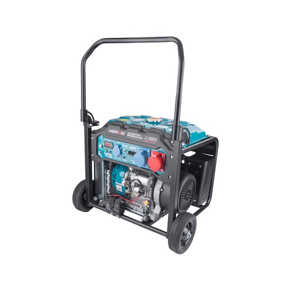 benzinmotoros áramfejlesztő, 9 kVA, 400V/230V, inverteres, elektromos indítású