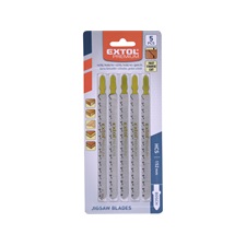 dekopírlap, 5db, Bosch befogás, HCS; 126×9×1,5mm, 4mm fogtáv, köszörült fogak, egyenes durva gyorsvágás, puhafához, faro