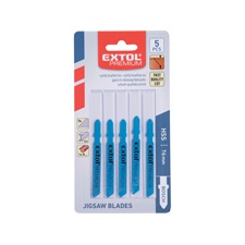 dekopírlap fémre, 5db, Bosch befogás, HSS; 51×8×1,5mm, 1,2mm fogtáv, mart, hullámosított fogak, egyenes vágás, acéllemez