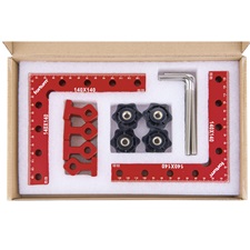 derékszög szorító, (L-alakú szorító) 2 db, 140×140 mm, ALU