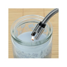 elektromos plazma (ARC/Atomic/ívgyújtó) öngyújtó, hajlítható szárral, 26 cm, USB tölthető