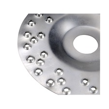 faforgácsoló korong; max 12200 ford/perc, sarokcsiszolóhoz, fém, 125×22,2mm, fa csiszolásához, szakaszos használat