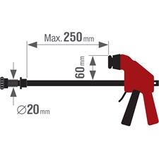 függőleges asztalos gyorsszorító a  4759990 munkapadhoz, 0-250 mm