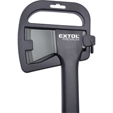 hasító fejsze, ékes, nylon nyél 1250 g, 600 mm hosszú hajlított nyél, TPR gumis markolat