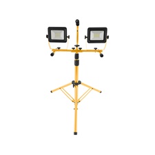 hordozható LED lámpa, 2×30 W, reflektor; 2×2700 Lm, teleszkópos állvánnyal, 230V/50Hz