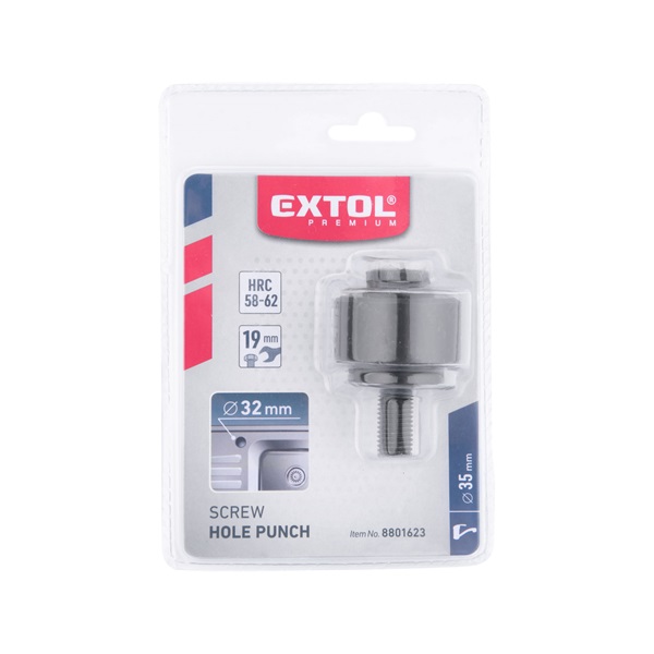 körkivágó csaptelepekhez (csavaros lemezlyukasztó / stancoló); 32 mm