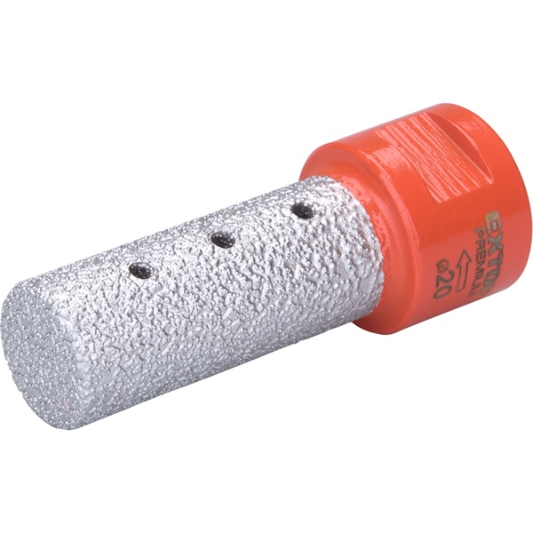 lyukmaró (lyuktágító/ujjmaró) kerámiára  és csempére, gyémánt vágóél; 20mm × M14, sarokcsiszolóba fogható