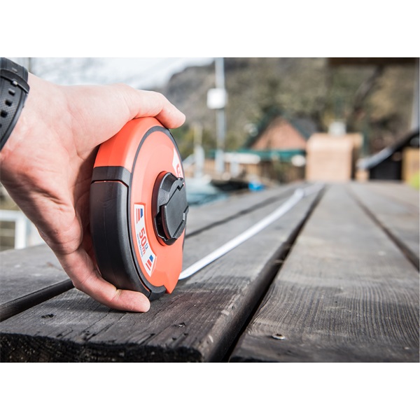 mérőszalag, gumírozott, 50m×13mm