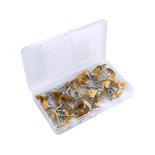 mini drótcsiszoló klt. 3,2 mm befogás, 45 db, 3 féle fazékkefe fejforma, rezezett acélszál