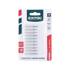 mini keményfém turbómaró (rotormaró) klt. 10 db, átmérő 3mm /szár 3mm, keresztfogazás