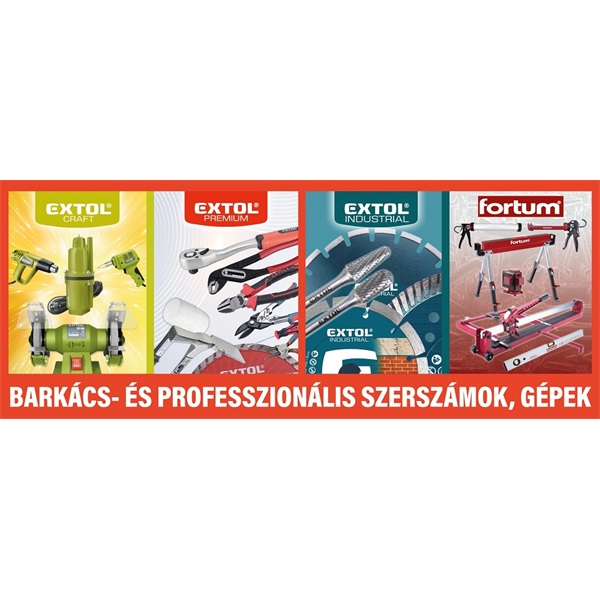 molinó, EXTOL vegyes és FORTUM, 80×200cm,  PVC ringlizve, kül- és beltérre - 2025