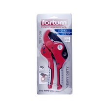 műanyagcső vágóolló, max.: 42mm, (PPR, PP, PE, PEX, PB, PVDF csövekhez), ALU test, teflon bevonatú, háromszög penge