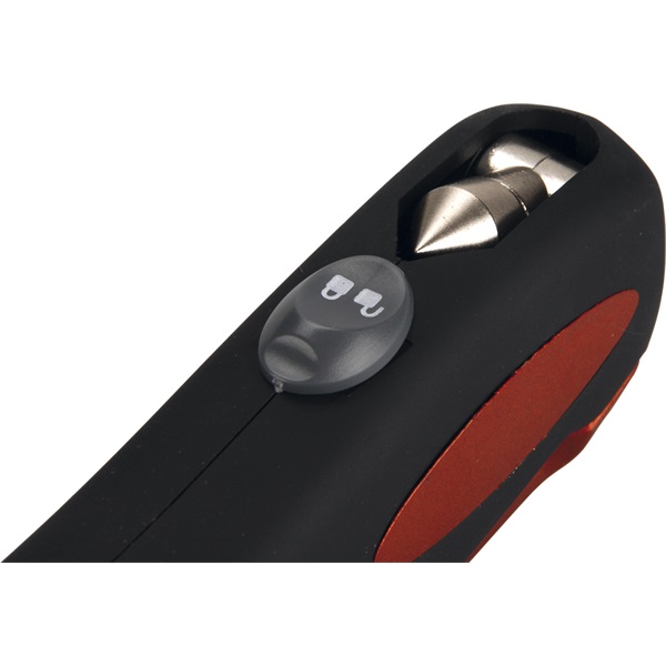 nyomásmérő digitális, 5 az 1-ben autós funkció: nyomásmérő, fehér fény, vörös fény, üvegtörő, biztonsági öv átvágó