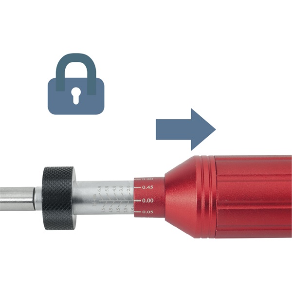 nyomaték csavarhúzó BIT-ekhez, 1/4", 1 - 6 Nm, pontosság: +/- 7%