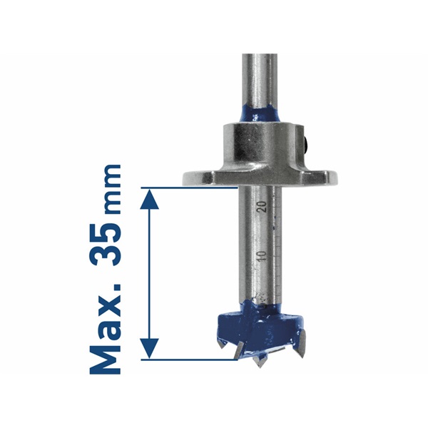 pánthelymaró klt. fára, 5db, átm.:15-20-25-30-35mm, mélységállítóval, keményfém lapkás, befogás: 7 ill. 8mm, fadobozban