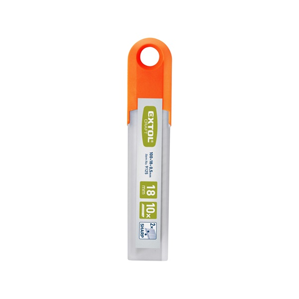 pengék tapétavágó késhez  18mm 10db-os, törhető (műa.tokban) 15-ös osztású