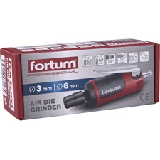 pneumatikus furatköszörű, 125 mm hossz.,1/4"; (6 és 3 mm befogás), 25.000 1/min, 127 l/min, 6,3 Bar, 1/4" csatl., 0,36kg