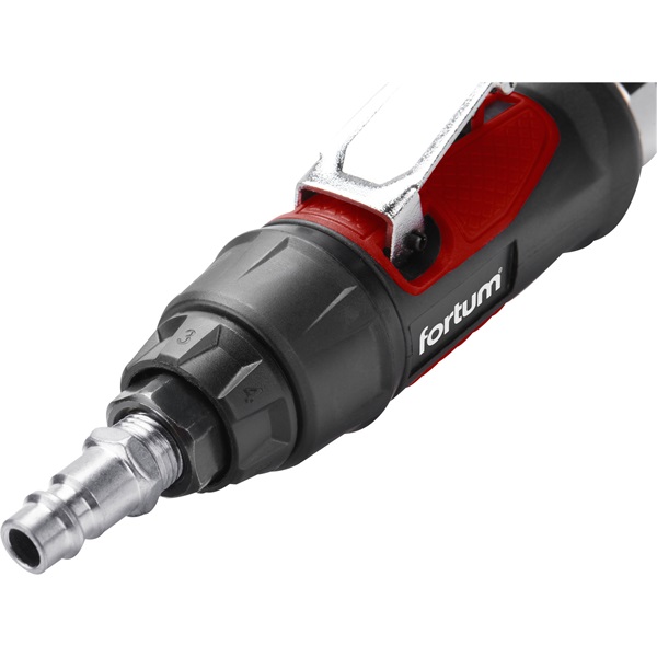 pneumatikus furatköszörű, 295 mm hossz.,1/4"; (6 és 3 mm befogás), 25.000 1/min, 127 l/min, 6,3 Bar, 1/4" csatl., 0,7 kg