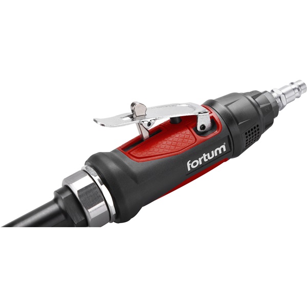 pneumatikus furatköszörű, 295 mm hossz.,1/4"; (6 és 3 mm befogás), 25.000 1/min, 127 l/min, 6,3 Bar, 1/4" csatl., 0,7 kg