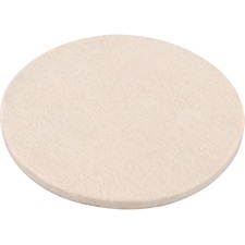 polírkorong, gyapjú/filc keverék, fehér; 115 mm, 7 mm vastag, tépőzáras