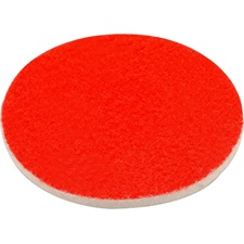 polírkorong, gyapjú/filc keverék, fehér; 125 mm, 7 mm vastag, tépőzáras