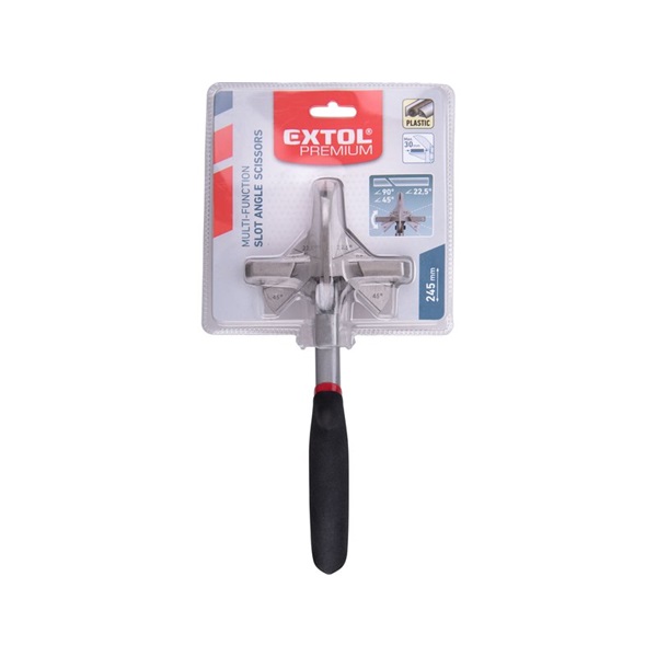 profildaraboló olló, műanyag idomok, csövek vágásához, max 30 mm vastagságig, 245 mm