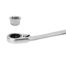 racsnis csillagkulcs klt. 11db; cserélhető betétekkel: 8-19mm CrV. 72 foggal, 2 irányú forgás