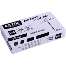 szeg fejjel, 8891860, 8891861, 8865040 tűzőgéphez 6000 db, 18G, szár.: 1,25×0,95 mm, fej: 2,0 mm, hossz.: 19 mm